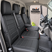 Stoelhoezen Volkswagen ID-Buzz 2022 - heden – Fezz zwart – lederen stoelhoezen – perfecte pasvorm (Stoel/Bank)